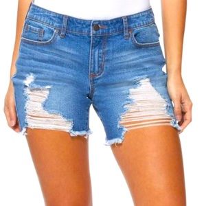 Distressed shorts